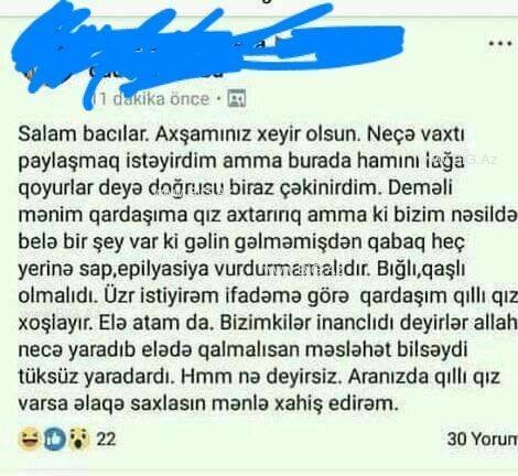 Azərbaycanda hamı bu Whatsapp yazışmasından DANIŞIR: "Qıllı qızı xoşlayıram..." - FOTO