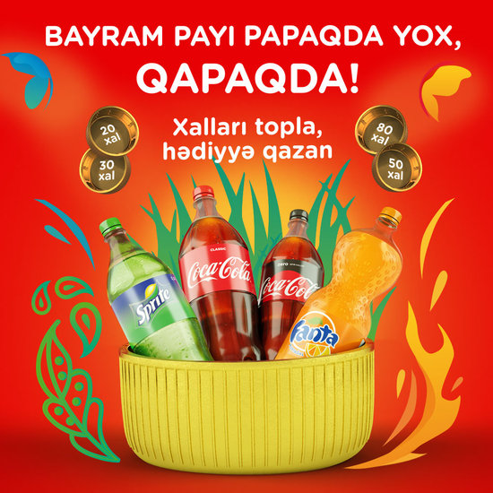 Coca-Cola ilə Bayram payı papaqda yox, qapaqda!