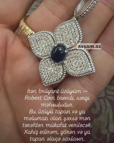 Fatimə 19 minlik üzüyünü itirdi - Foto