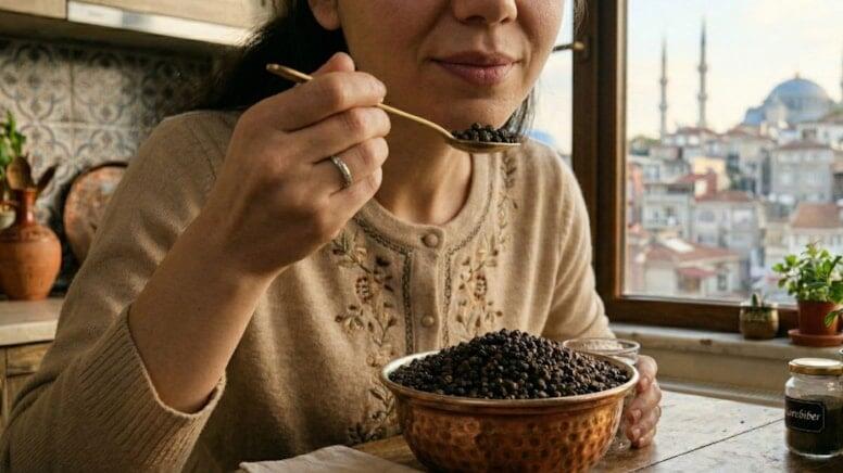 Acqarına qara istiot çeynəməyin faydaları