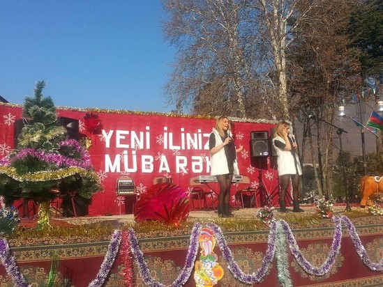 Sənətçilərdən dağ başında 