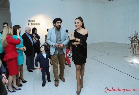 Leyla Əliyeva sərgidə