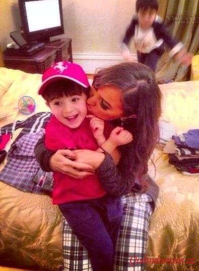 Leyla Əliyeva oğlanları ilə