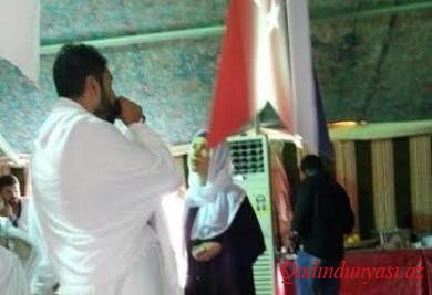 Gülbən Ərgən və həyat yoldaşı Həcc ziyarətində