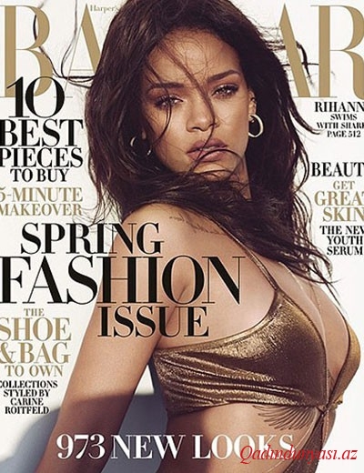 Rihannanın akulalarla fotosessiyası