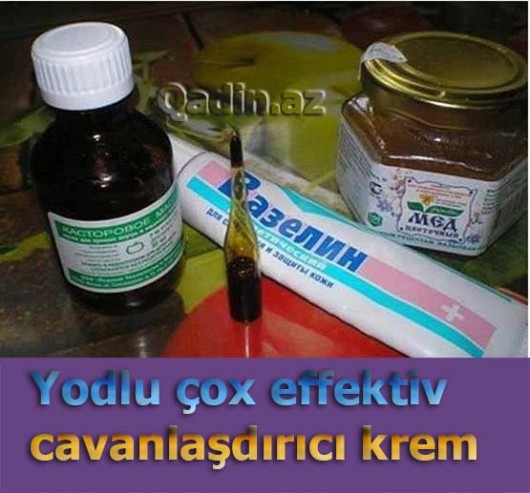 Yodlu cavanlaşdırıcı krem+ hamar və ağardıcı effekt