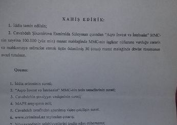 "Facebook"da "Bazarstore"u biabır edən qadın məhkəməyə verildi - 100 min təzminat