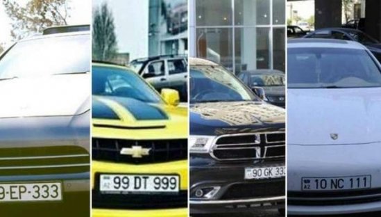 Azərbaycanlı məşhurların bahalı avtomobil nömrələri - FOTOLAR