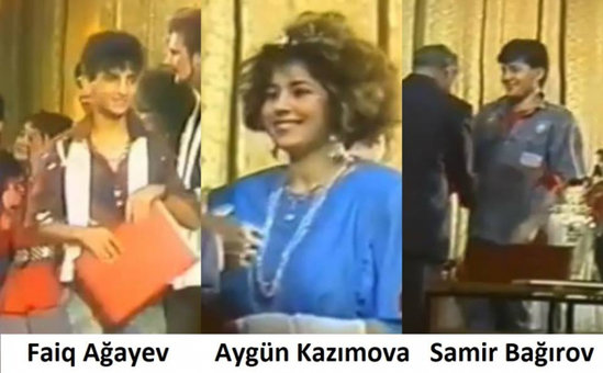 Faiq Ağayev, Aygün Kazımova və Samir Bağırovun 29 il əvvəlki görüntüləri yayıldı (VİDEO)