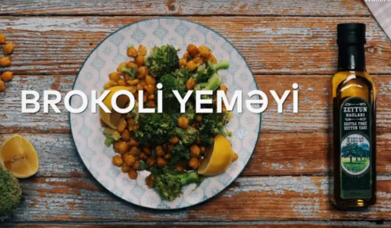 Zeytun yağlı Brokoli yeməyi - VIDEO