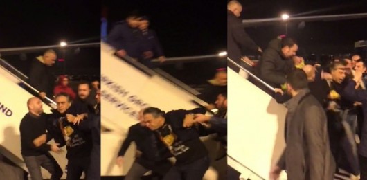 Türkiyəni təhqir edən məşhur hava limanında bir qrup tərfindən döyüldü – ViDEO,FOTOLAR
