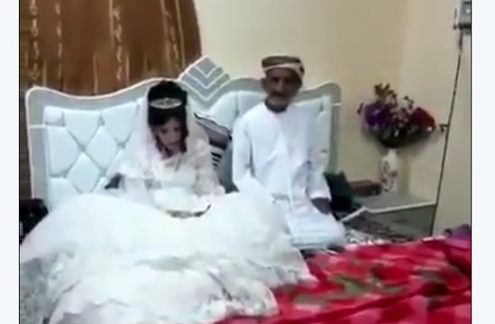ŞOK! 80 yaşlı ərəb 12 yaşlı qızla evləndi - VİDEO - FOTO