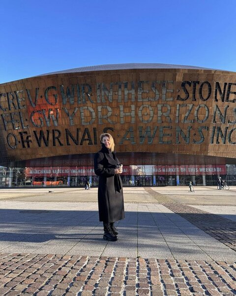 İlqar Mikayıloğlu xanımı ilə Uelsdə - FOTOLAR