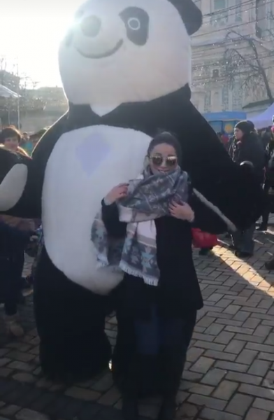 Ukraniyada Yeni ili qarşılayan GÜNAY İBRAHİMLİ