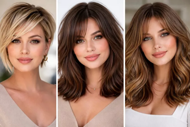 Dairəvi üzlü xanımlar üçün ən yaxşı saç kəsimləri