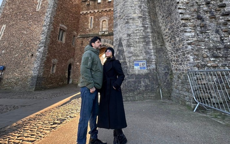 İlqar Mikayıloğlu xanımı ilə Uelsdə - FOTOLAR