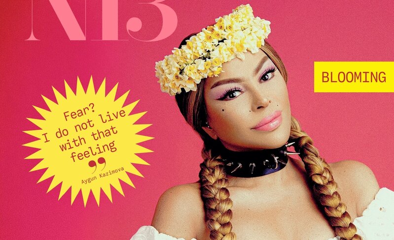 Aygün Kazımova 'Nərgiz' jurnalının üz qabığında - Fotolar