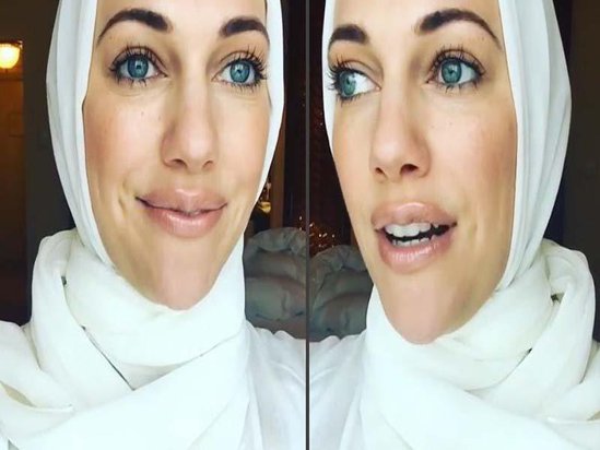 Tanınmış aktrisa hicab geyindi - FOTO/VİDEO