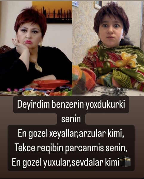 Həyat yoldaşı 'Toppuş bacı' ya şeir yazdı - FOTO