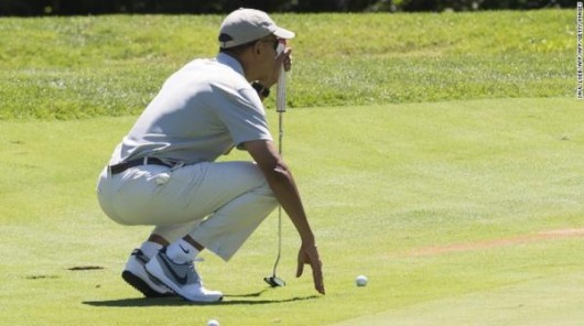 Obama ilk istirahət günü görün nə ilə məşğul oldu