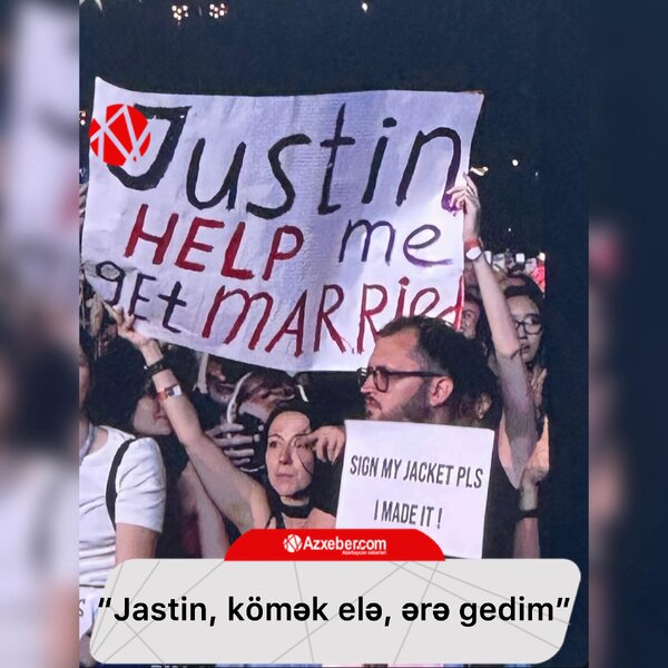 Timberleykin konsertində 'ərə getmək' istəyən qız Rusiyadan gəlibmiş