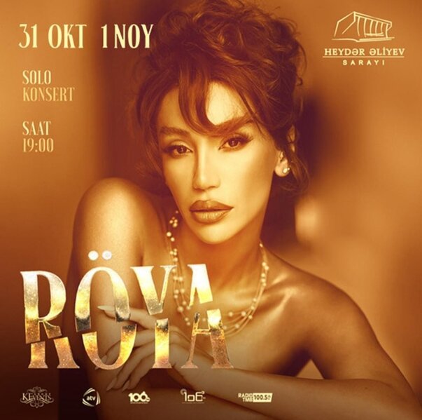 Röya üç gün konsert verəcək