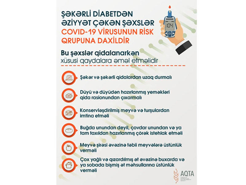 Koronavirusdan qorunmaq üçün diabet xəstələri necə qidalanmalıdır?
