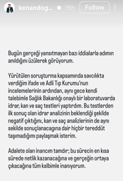 Kenan Doğuludan ittihamlara cavab: Nəticələrini paylaşdı