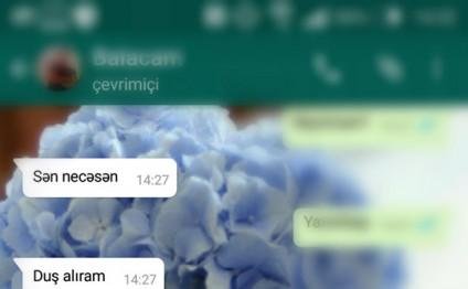 Azərbaycanda sevgililərin "Whatsapp" yazışması: BUNA ÇOX GÜLƏCƏKSİNİZ - FOTOLAR
