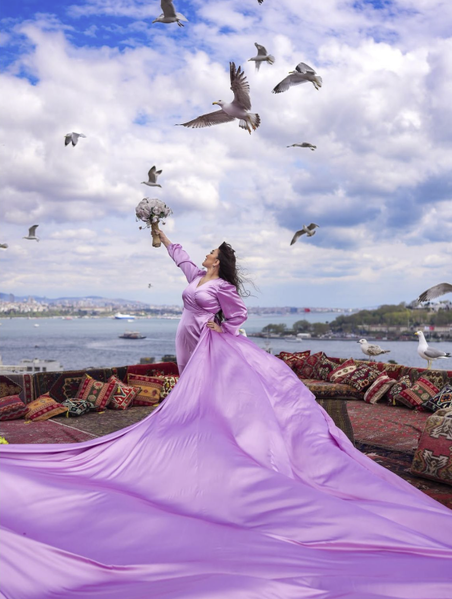 66 yaşlı Nazpəri İstanbulda - Fotosessiya