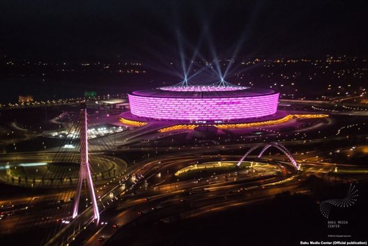 Bakı Olimpiya stadionunun möhtəşəm gecə görüntüləri - FOTO