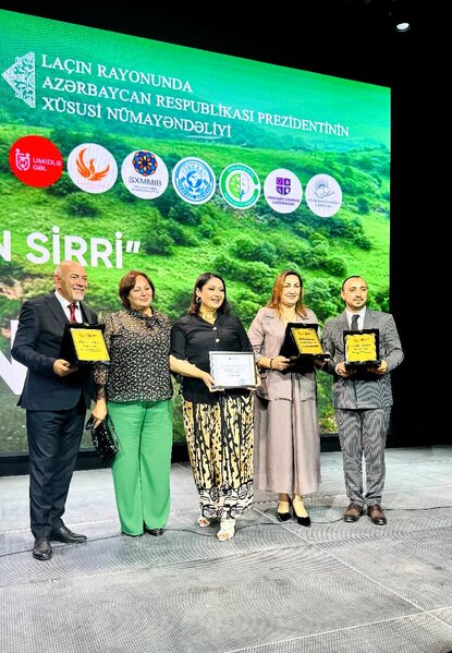 Nərmin Kərimbəyova inklüziv uşaqların fəal dostu seçildi, Laçında təltifnamə aldı