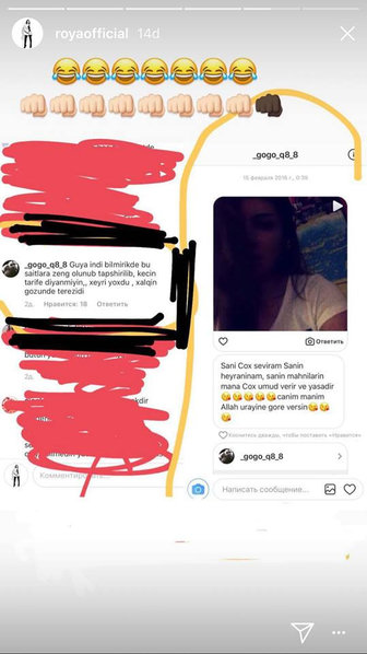 Röya təhsil almaq üçün ondan kömək istəyən izləyicisini alçaltdı - FOTO