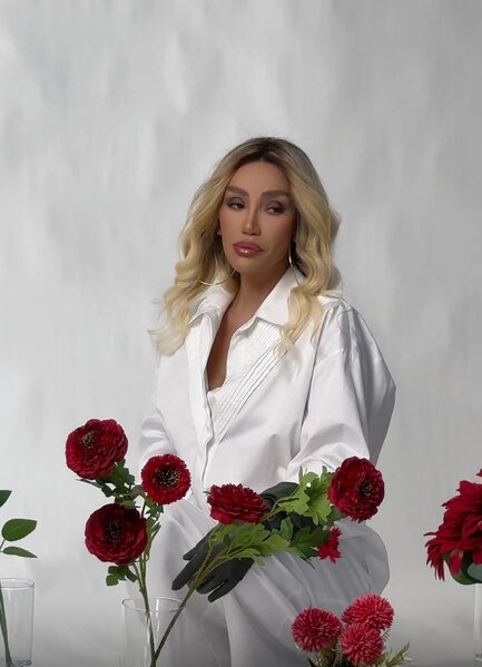 Röya və Elçin klip çəkdirir - FOTOLAR