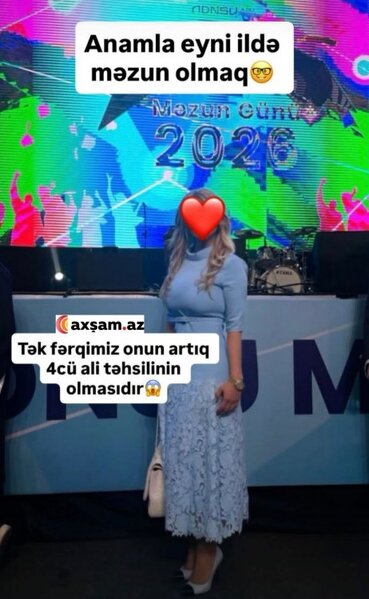 Cavanşir Məmmədovun qızı və nəvəsi eyni ildə məzun oldu - Foto