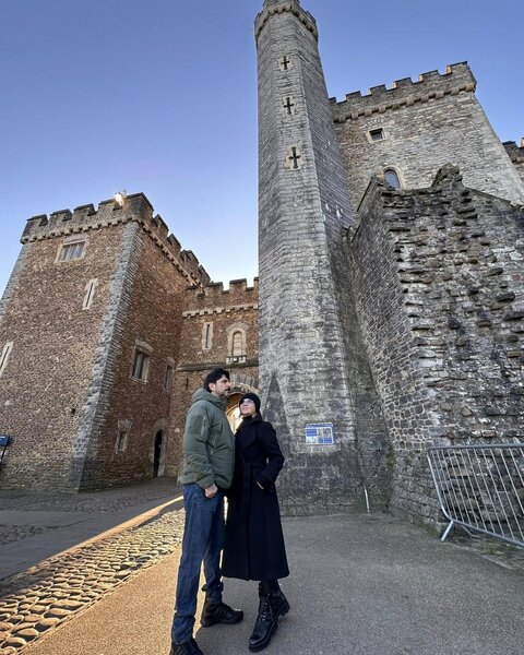 İlqar Mikayıloğlu xanımı ilə Uelsdə - FOTOLAR