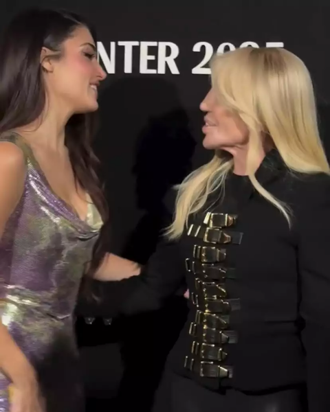 Hande Donatella Versace ilə bir arada - FOTOLAR