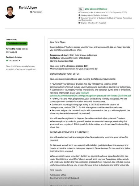 Aytəkinin övladı bu universitetə qəbul oldu - FOTO