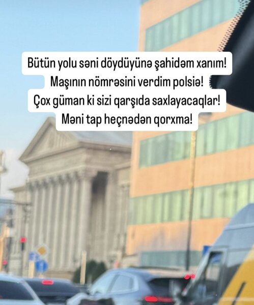 Bloger xanımını döyən şəxsi polisə verdi