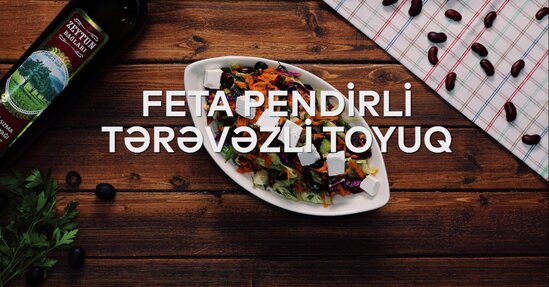 "Zeytun Bağları" ilə hazırlanmış Feta pendirli qırmızı lobya salatı-RESEPT